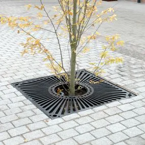 Sunburst Square Tree Grille