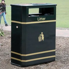 Derby E Double Slimline Litter Bin