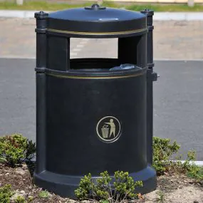 Maelor Trafflex High Security Litter Bin - 180 Litre