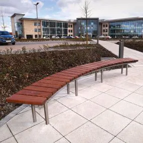 Warwick Curved Bench