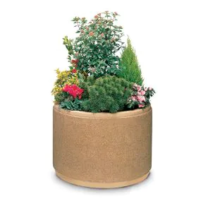 Circular Concrete Planters