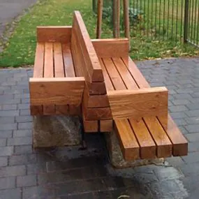 BX30 BSS15 Timber Wall Top Seating