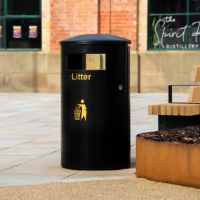 Derby Round Litter Bin