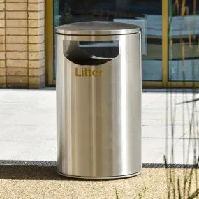 Derby Eros Litter Bin - Stainless Steel