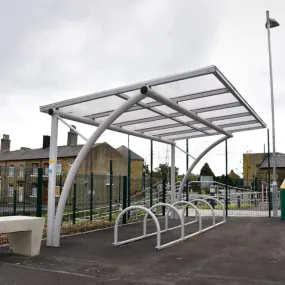 Cambridge Monopitch Cantilever Cycle Shelter