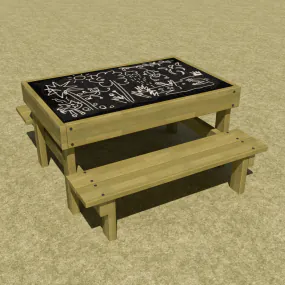 Chalkboard Picnic Table