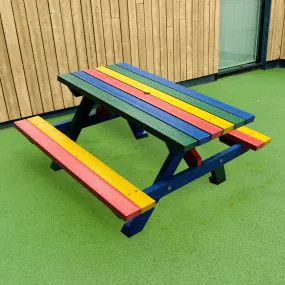 Rainbow Recycled Plastic Picnic Unit