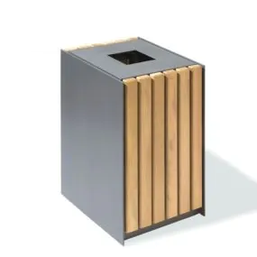 V70 Litter Bin | Open Top Nusser Litter Bin                            