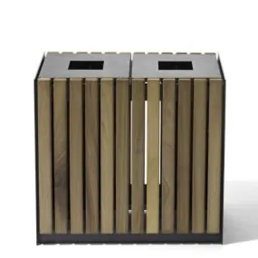Nusser V70 Duo Open Top Litter Bin                            