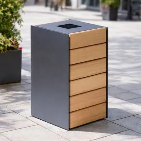 Nusser H70 Open Top Litter Bin       
                            