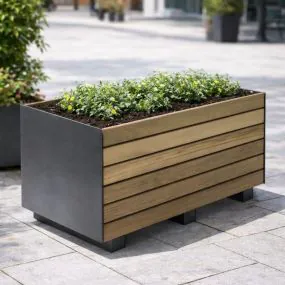 Nusser PLANTES H2 Timber Clad Designer Planter                                 