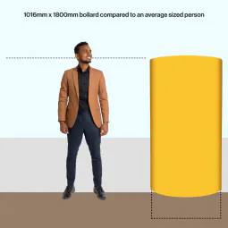 Stoke Sentinel deterrent bollard 1800mm