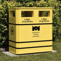 Derby Double Litter Bin
