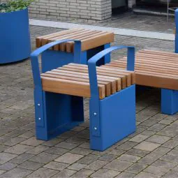 Litchard Short Bench with Armrests