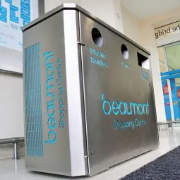 Derby Triple Stainless Steel Recycling Bin