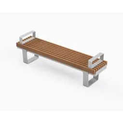 Versa Single Straight Bench - Delta leg