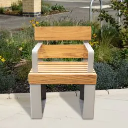 Litchard chair, for outdoor seating in urban developments and parks