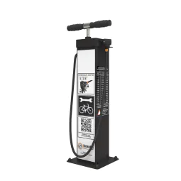 RAL 9005 Durable Public Bike Repair Pump