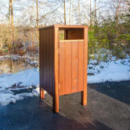 Okehampton Redwood Litter Bin