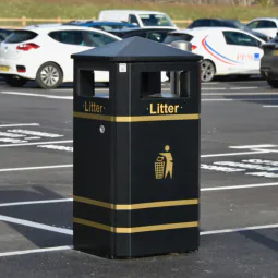 Derby Standard Litter Bin with Pyramid Lid - Express
