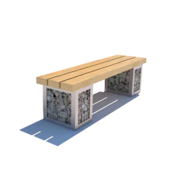 Handforth Gabion Bench