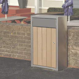 Westleigh Litter Bin - Stainess Steel Westleigh Litter Bin - Stainess Steel