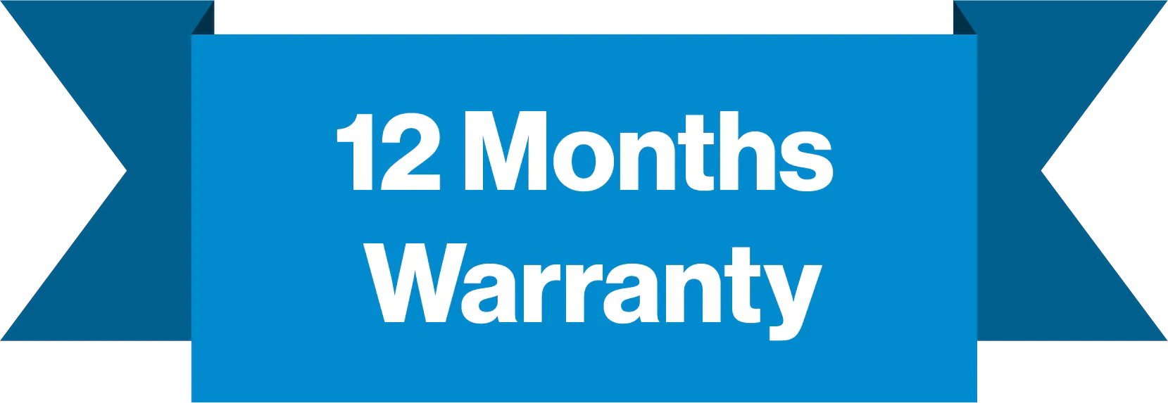 12 Months Warranty