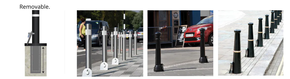 removable bollards
