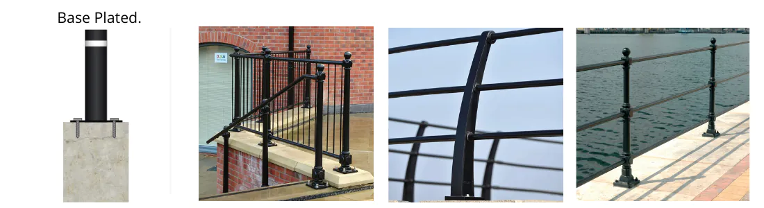 base plated bollards