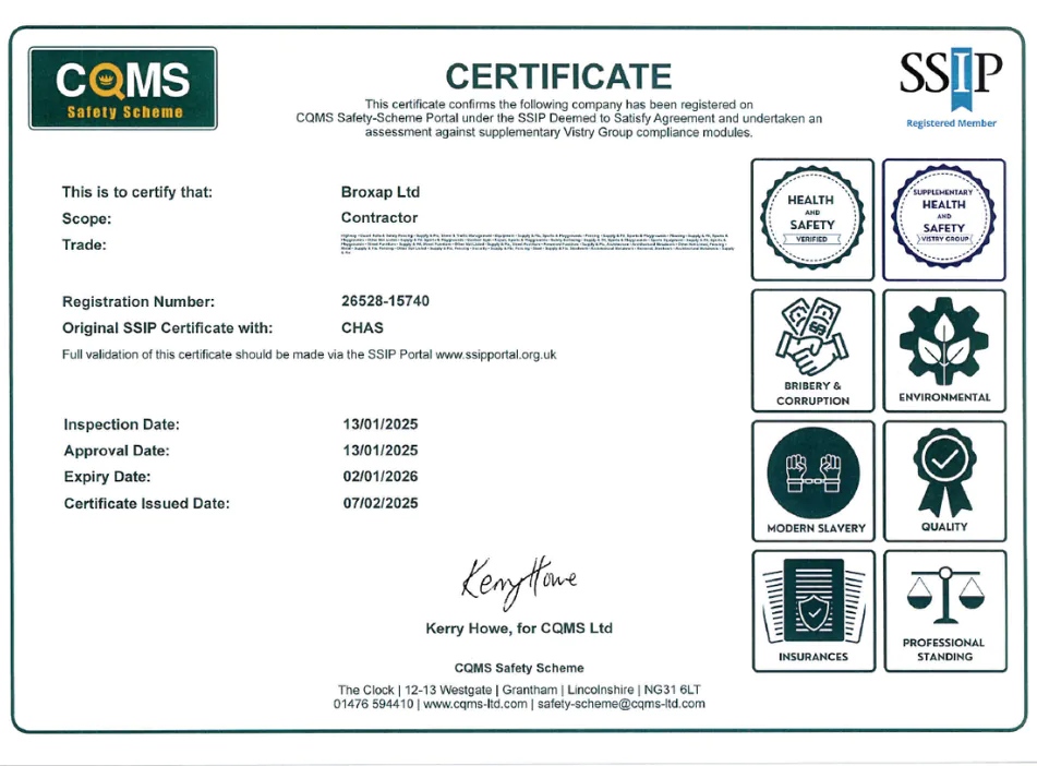 PQS Health & Safety Certificate