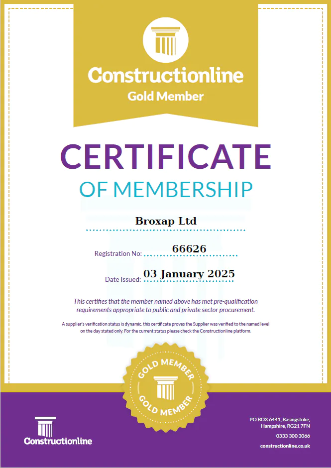 Constructionline Certificate