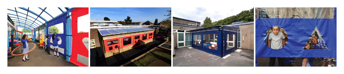 Enclosed Canopy pvc rollup blinds