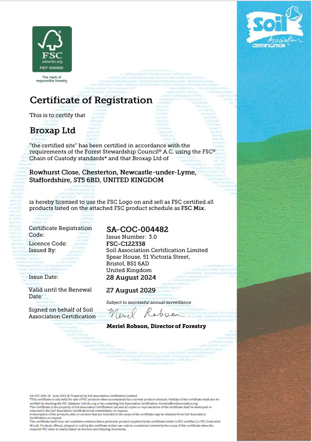 FSC® (FSC-C122338) Certification