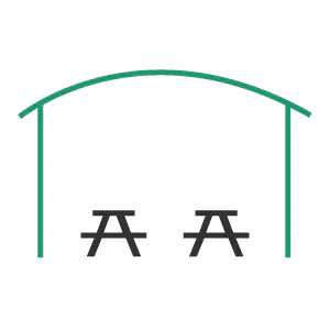 outdoor dining and social canopies