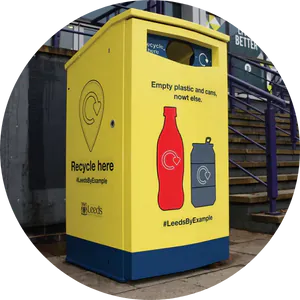 outdoor recycling bins