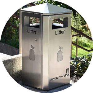 stainless steel litter bins