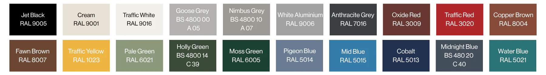 Shelters Colours