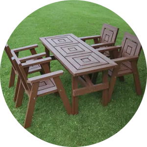 recycled plastic table and chair sets
