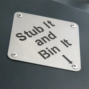 Cigarette Stubbing Plate