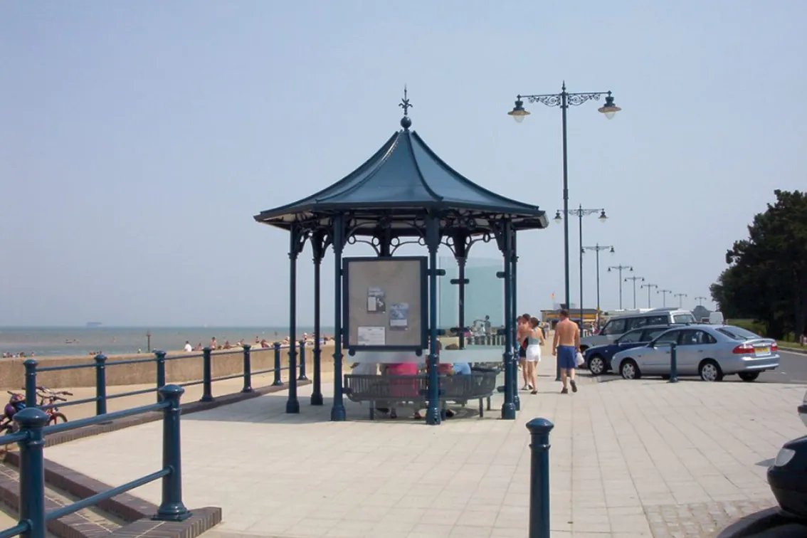Isle of White Bandstand situated along UK promenade