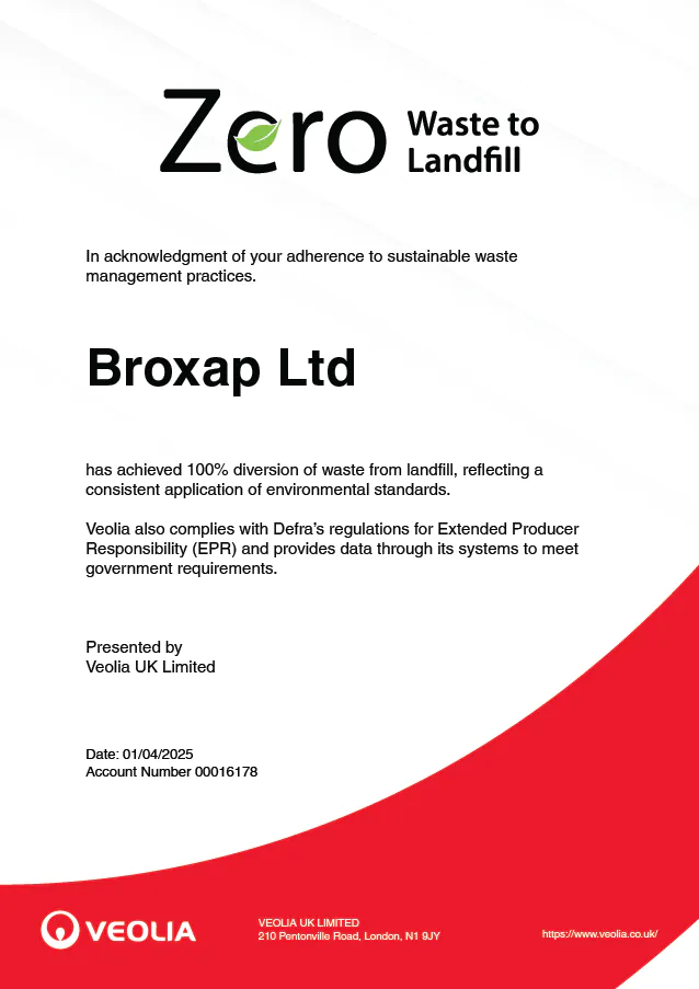 Zero Waste to Landfill Certificate